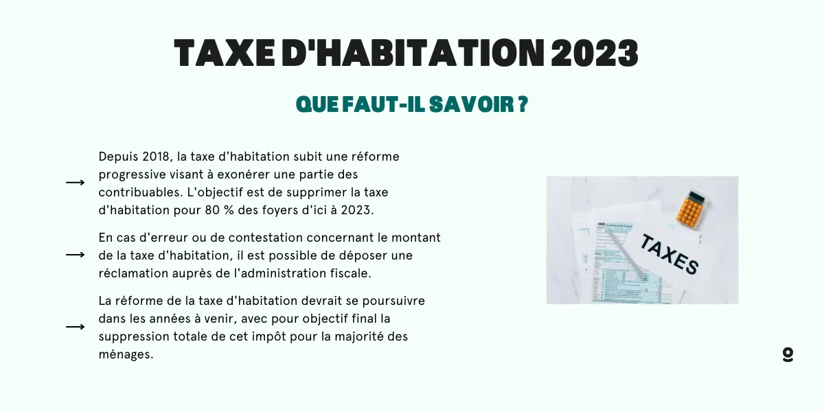 Taxe d’habitation 2023 échéance, exonération, calcul